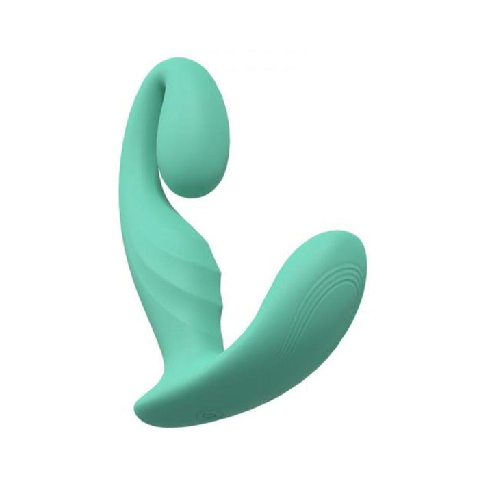 Loveline Bliss 10 Speed Dual Motor Vibe Sealed Silicone Rechargeable Submersible Green - SexToy.com