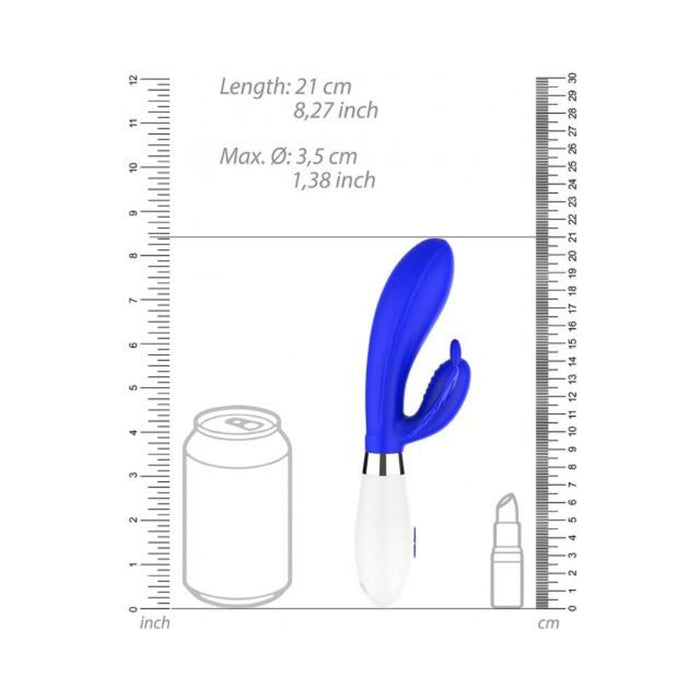 Luna Neon Alexios Ultra-soft Silicone Dual Stimulator Blue | SexToy.com