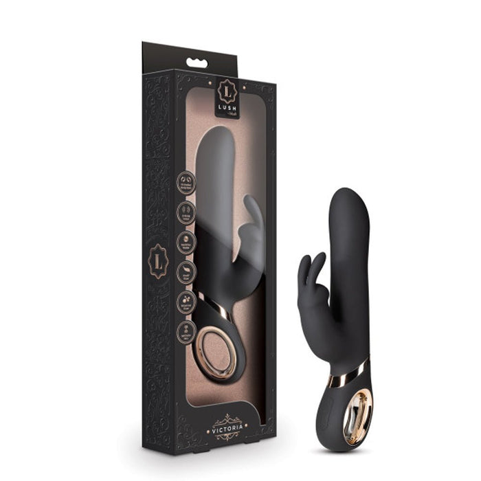 Lush Victoria Rabbit Vibrator Black - SexToy.com