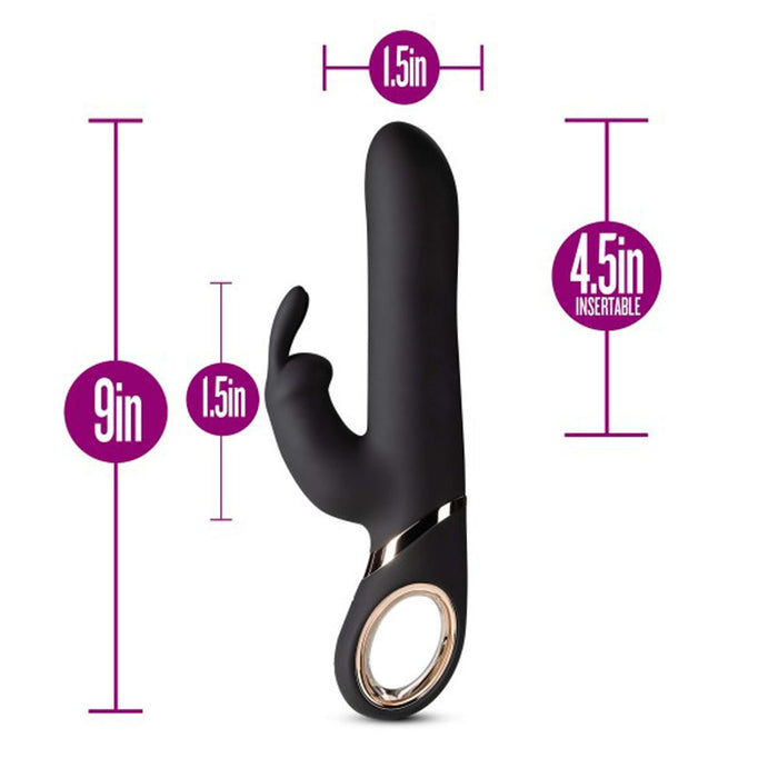 Lush Victoria Rabbit Vibrator Black - SexToy.com