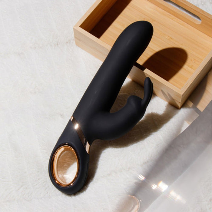 Lush Victoria Rabbit Vibrator Black - SexToy.com