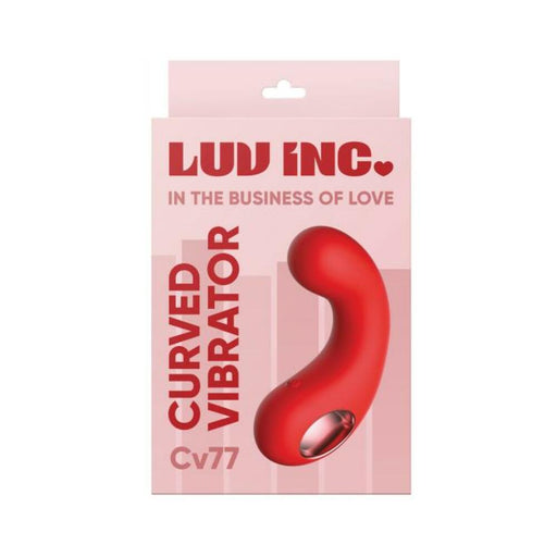 Luv Inc. Curved Vibrator - Red - SexToy.com