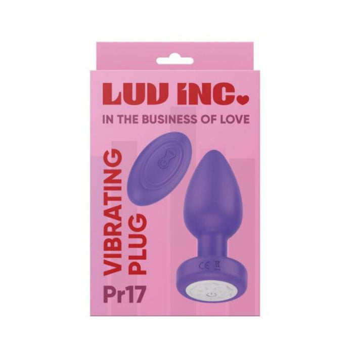 Luv Inc Pr17: Vibrating Plug With Remote Purple - SexToy.com