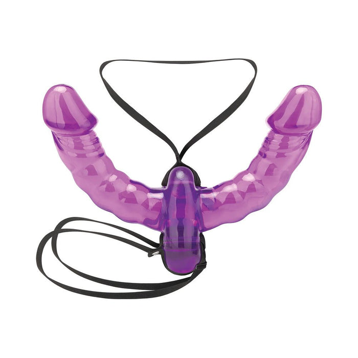 Lux Fetish Pleasure For 2 Double-ended Strap-on - Purple - SexToy.com