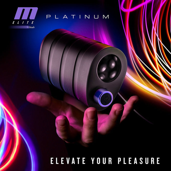 M Elite Platinum Strok Black - SexToy.com