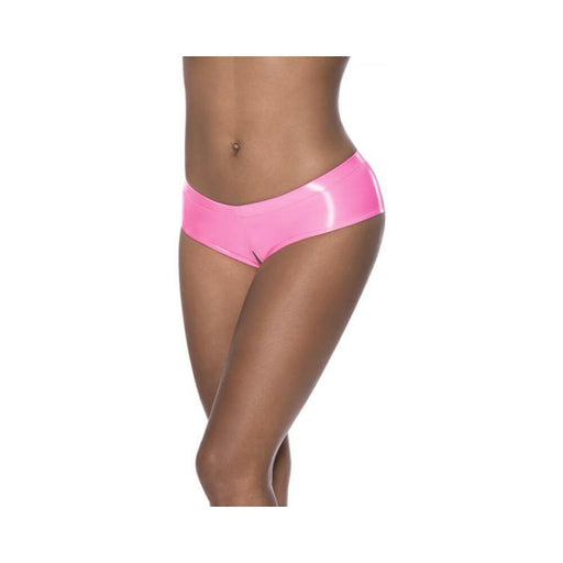 Magic Silk Hard Candy Low Rise Split Crotch Boyshort Pink L/xl - SexToy.com