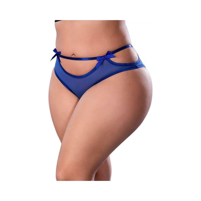 Magic Silk Holidaze Cheeky Boy Short Cobalt Queen Size - SexToy.com