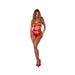 Magic Silk Holidaze Open Strap Bra, Garter And Panty Set Red L/xl - SexToy.com