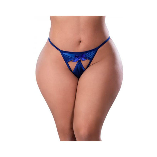 Magic Silk Holidaze Pull Open G-string Cobalt Queen Size - SexToy.com