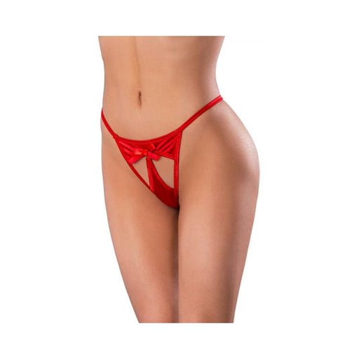 Magic Silk Holidaze Pull Open G-string Red L/xl - SexToy.com