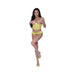 Magic Silk Love Star Cupless Bustier & Open Crotch Panty Set Neon Chartreuse L/xl | SexToy.com