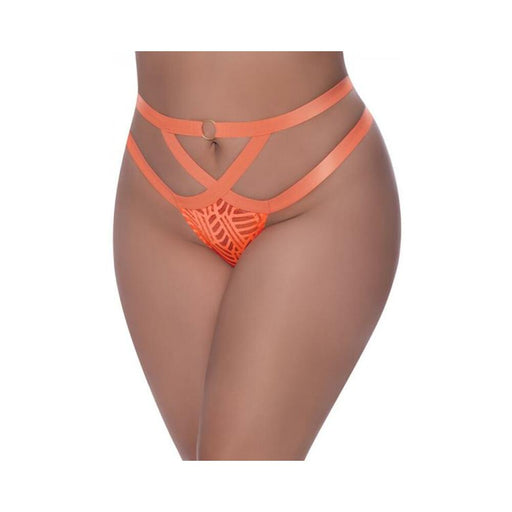 Magic Silk Rude Awakening Cheeky Panty Neon Orange Queen Size | SexToy.com