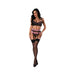 Magic Silk Sensual Desires Demi Bra, Gartered Cincher And Thong Set Mauve S/m - SexToy.com