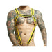 Male Basics Dngeon Cross Cock Ring Harness Yellow O/s (hanging) - SexToy.com