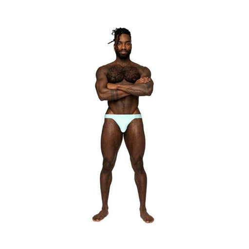 Male Power Easy Breezy Thong Sleeve Aqua L/xl | SexToy.com