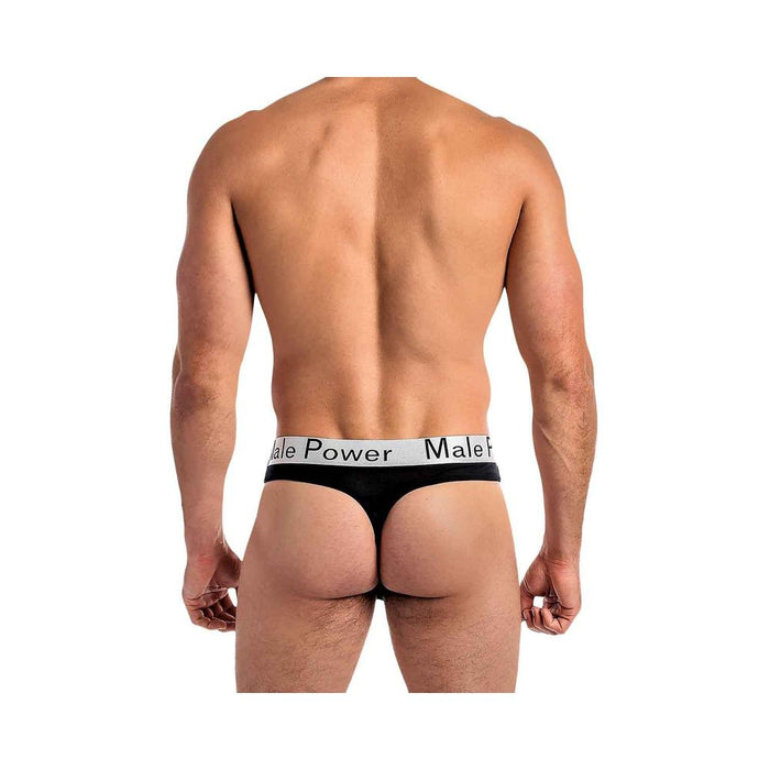 Male Power Modal Basics Lo Rise Thong Black S/m | SexToy.com