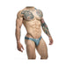 Malebasics Justin + Simon Classic Bikini Metal Green L | SexToy.com