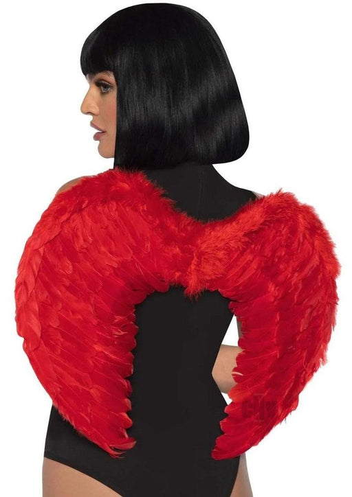 Marabou Trim Wings O/s Red - SexToy.com