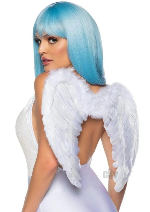 Marabou Trim Wings O/s White - SexToy.com