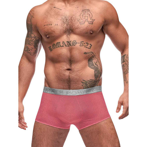 Mesh Rib Mini Short Salmon L - SexToy.com