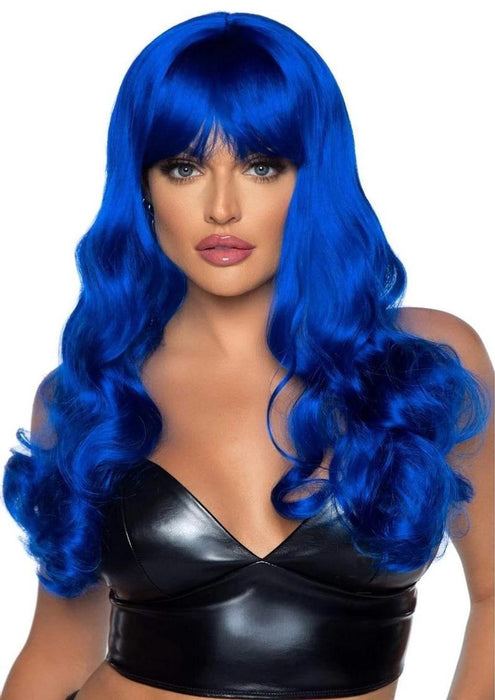 Misfit Long Wavy Bang Wig O/s Blue - SexToy.com