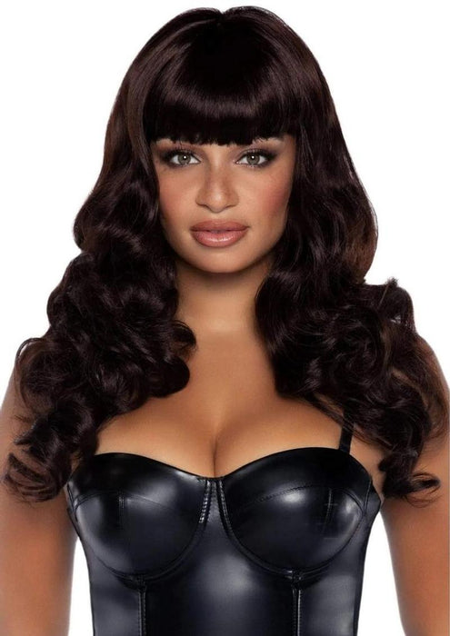 Misfit Long Wavy Bang Wig O/s Brown - SexToy.com