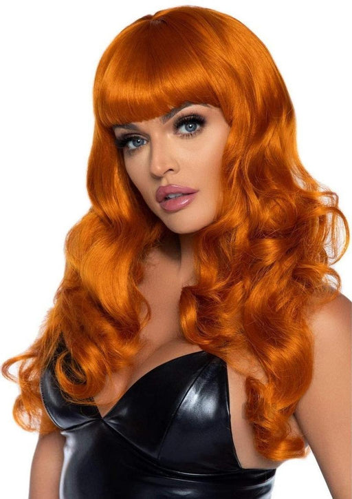 Misfit Long Wavy Bang Wig O/s Ginger - SexToy.com