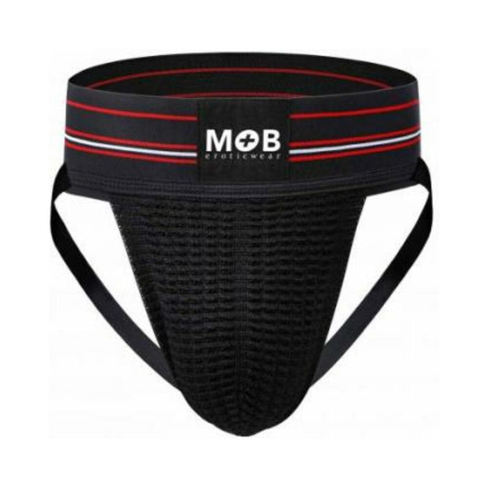 Mob Fetish Jockstrap Black Small 3in Waistband(bulk) - SexToy.com