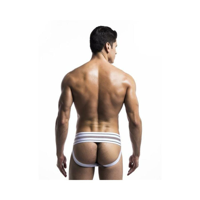 Mob Fetish Jockstrap White Large 3in Waistband(bulk) - SexToy.com