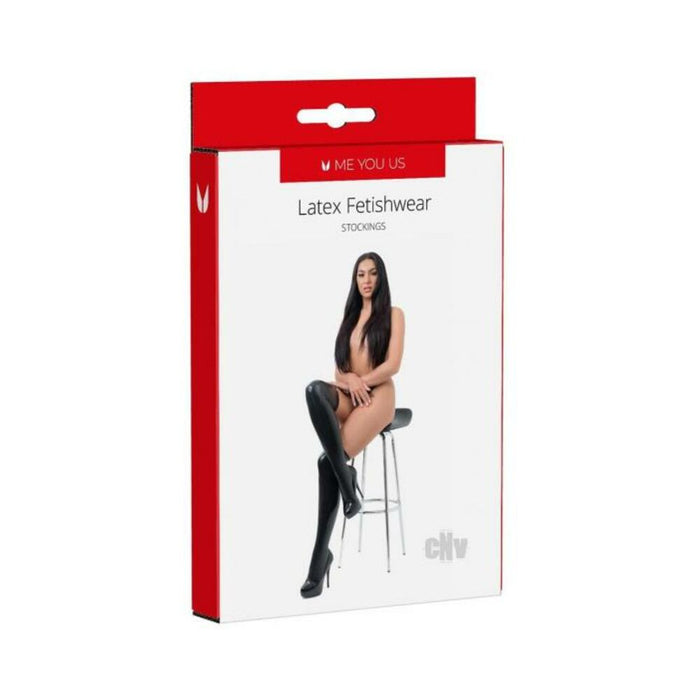 Myu Latex Stockings Lg Black - SexToy.com