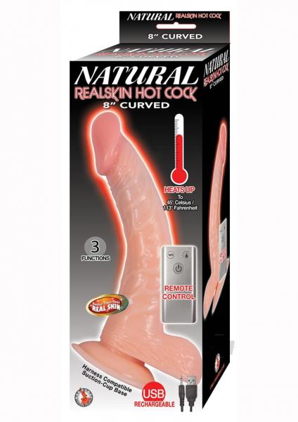 Natural Realskin Hotcock Curved 8 Fle | SexToy.com