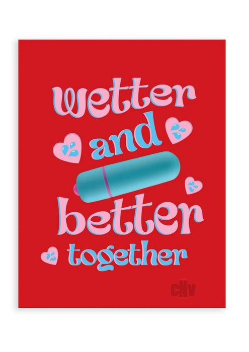 Naughtyvibes Wetter Better Greet Card - SexToy.com