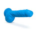 Neo Elite - 9-inch Silicone Dual-density Cock With Balls - Neon Blue - SexToy.com