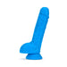 Neo Elite - 9-inch Silicone Dual-density Cock With Balls - Neon Blue - SexToy.com