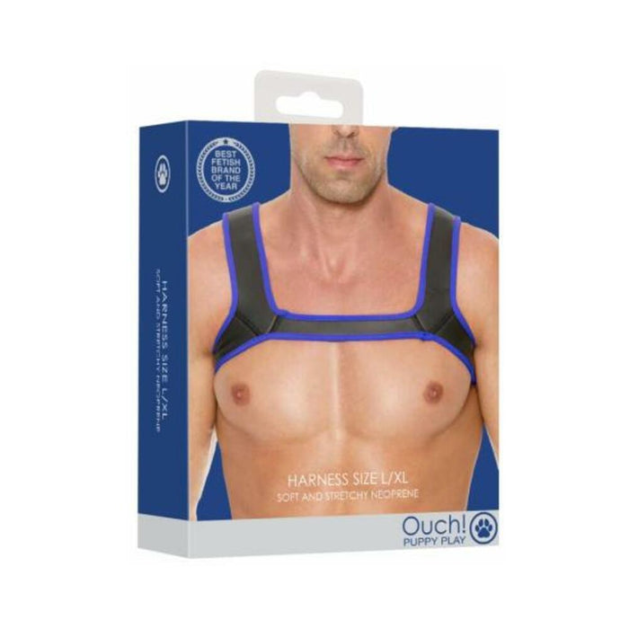 Neoprene Harness Size L/xl Blue | SexToy.com