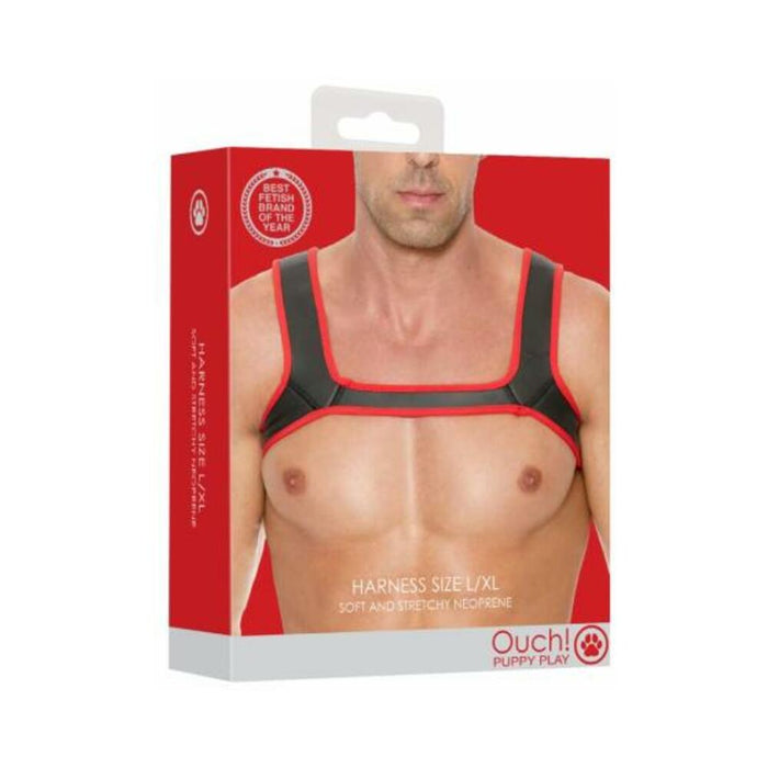 Neoprene Harness Size L/xl Red | SexToy.com