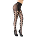 Net Panel Fishnet Pantyhose Black Os - SexToy.com