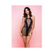 Netted Bad Romance Chemise Black O/s - SexToy.com