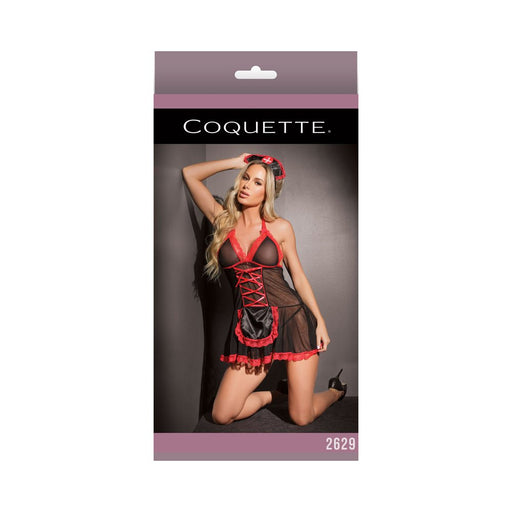 Nurse Babydoll Black & Red Os | SexToy.com