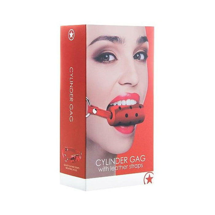 Ouch Cylinder Gag Red - SexToy.com