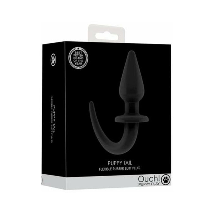 Ouch! Flexible Rubber Anal Plug Black | SexToy.com