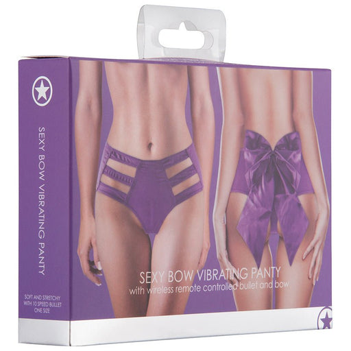 Ouch! Sexy Bow Vibrating Panty-Purple - SexToy.com