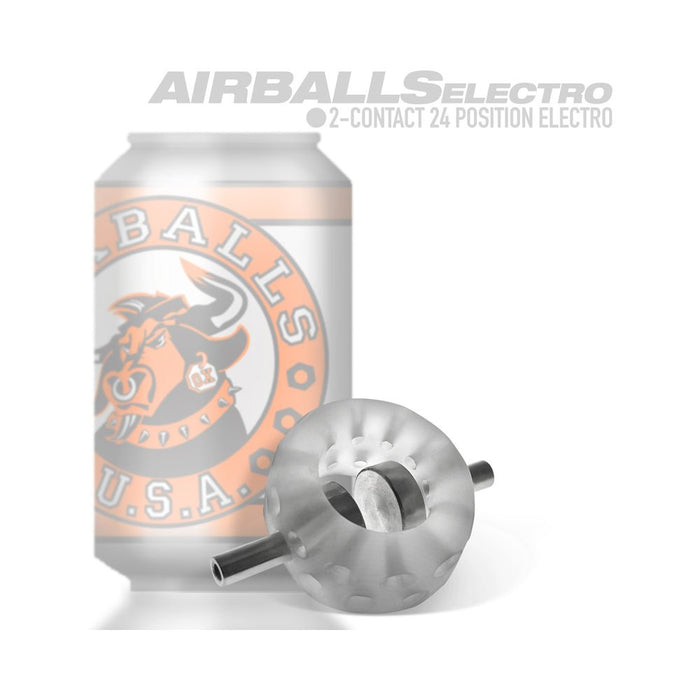 Oxballs Airballs Electro Air-lite Ballstretcher Clear Ice - SexToy.com