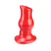 Oxballs Pig Hole Deep-2, Hollow Plug, Large, Red | SexToy.com