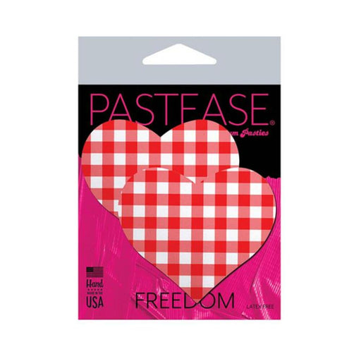 Pastease Premium Gingham Heart - Red O/s - SexToy.com