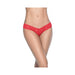 Patterned Lace Thong Red Xl - SexToy.com