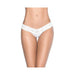 Patterned Lace Thong White Xl - SexToy.com