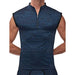 Peak Performance Zipper Muscle Tank Blue Small - SexToy.com