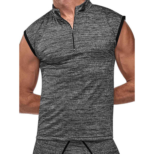 Peak Performance Zipper Muscle Tank Grey Large - SexToy.com