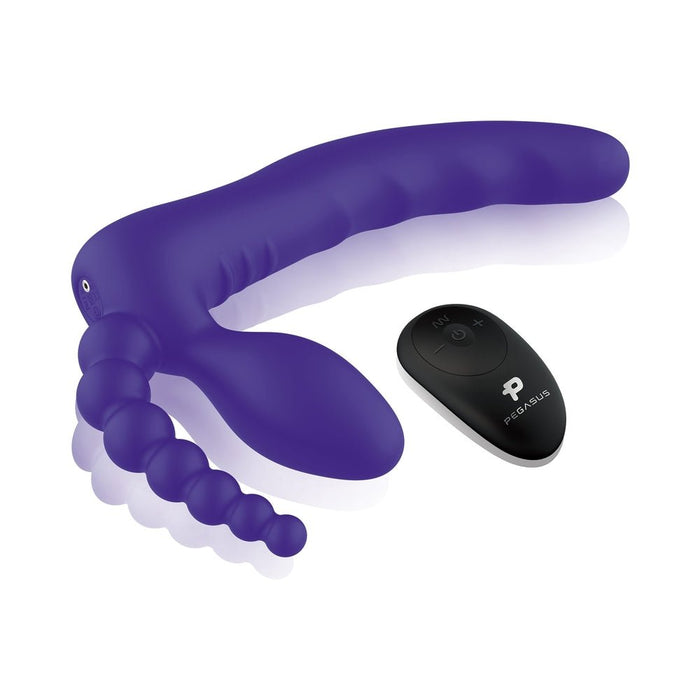 Pegasus 7 Strapless Strap On w/Remote - Purple - SexToy.com